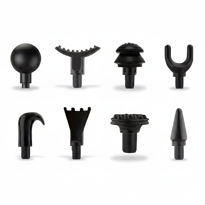 Massage Gun Attachments — White Background