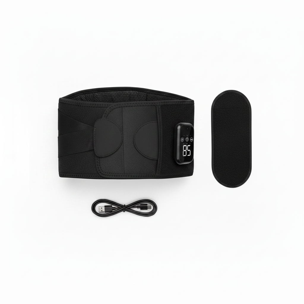 MoveMax Black Belt — Accessories Flat Lay