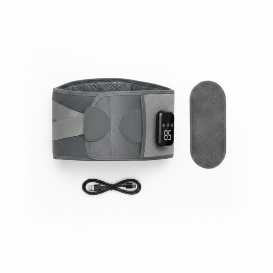 MoveMax Grey Belt — Accessories Flat Lay