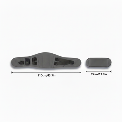 MoveMax Grey Belt — Top Down Measurements