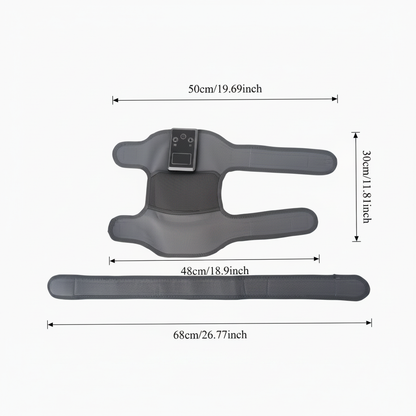 MoveMax Knee Brace — Pure White Background With Measurements