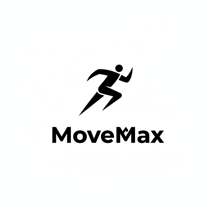 MoveMax Logo — Figure + Wordmark